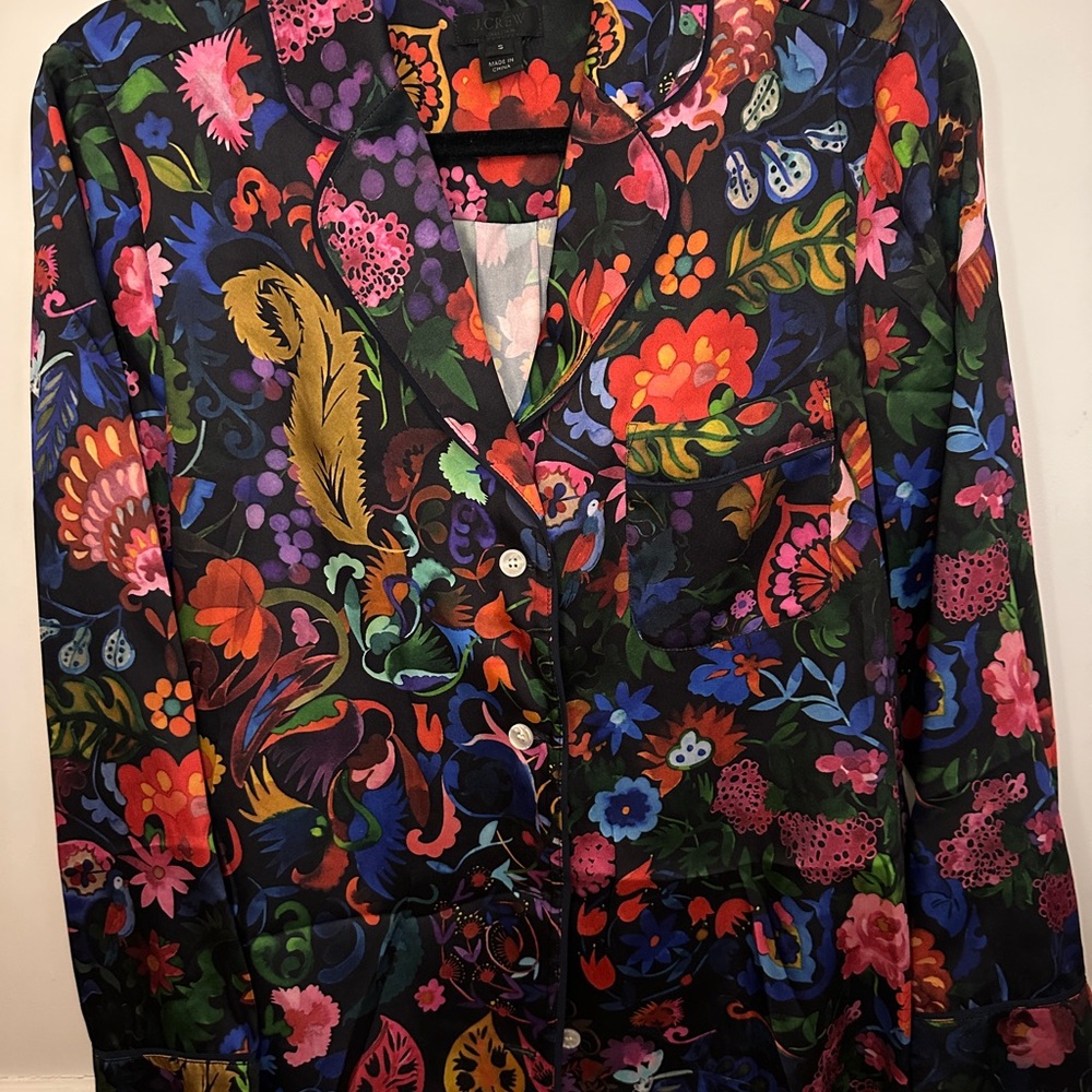J. Crew Multicolor Floral Blazer